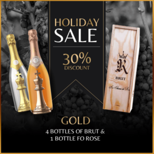 Gold Package - 4 Brut & 1 Brut Rose